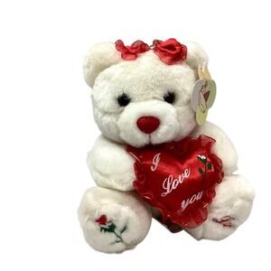 Angel Toy White “Love You” Teddy Bear plush